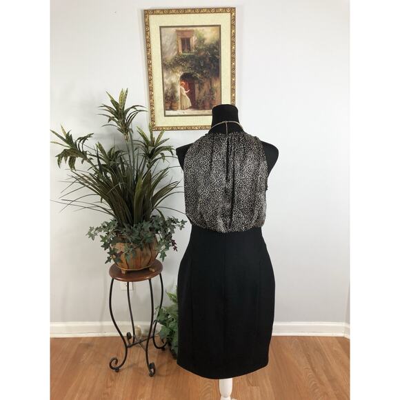 Zara Woman Dress SM Sheath Sleeveless Animal Print Mob Wife - Picture 5 of 9